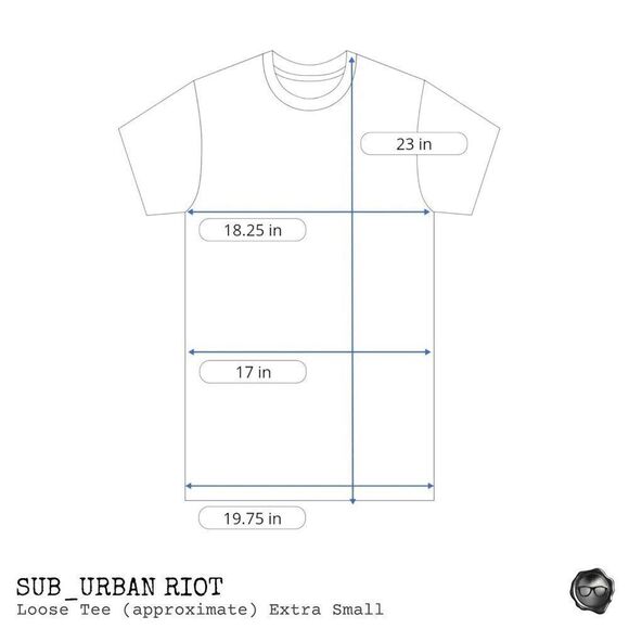 SUB_URBAN RIOT ICONIC LOOSE GRAPHIC TEE IN BLACK WOMEN’S SIZE XS BOXY CREWNECK - Picture 5 of 6